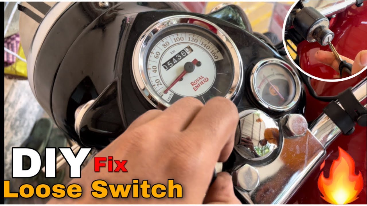 Classic 350 Ignition switch problem fix|Diy Classic 350 switch loose problem|Classic 350 Key loose🔥