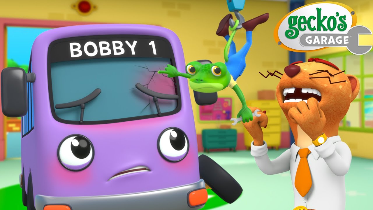 Bobby's Broken Windscreen | Gecko's Garage | Trucks For Children | Cartoons For Kids