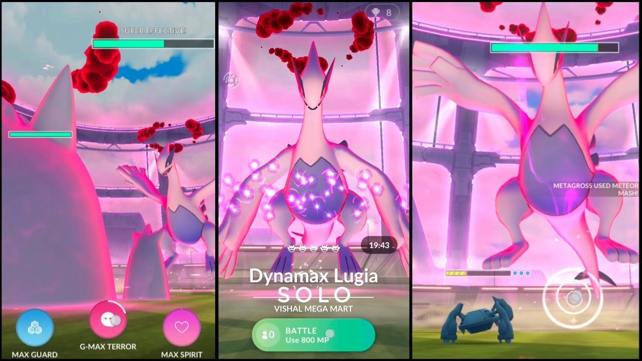 Динамакс Лугия Соло в Pokemon Go 😱 | Цель: Взгляд в будущее / Полёт, Уровень 3 🍄(Нет🗡️)