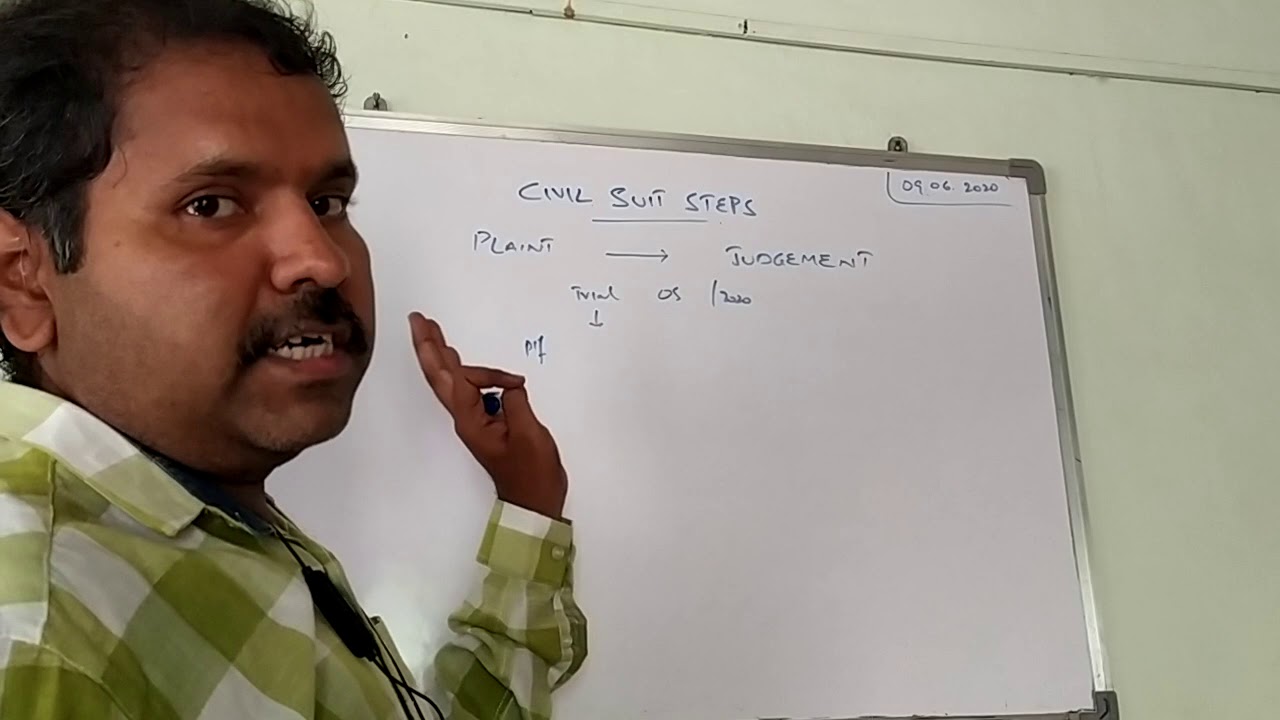 Civil Suit Steps in TELUGU