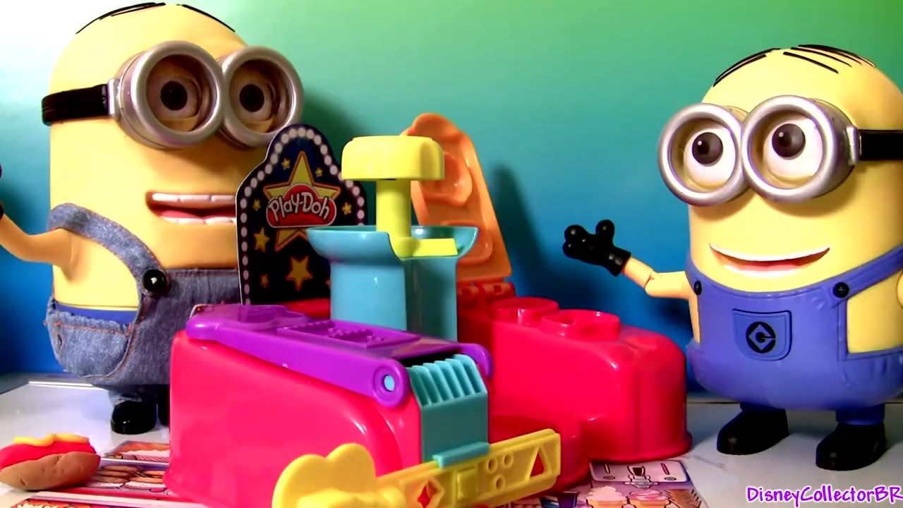 Play Doh Poppin Movie Snacks Popcorn Ice Cream Despicable Me Blu-Ray DVD Minion Dave Singing Banana