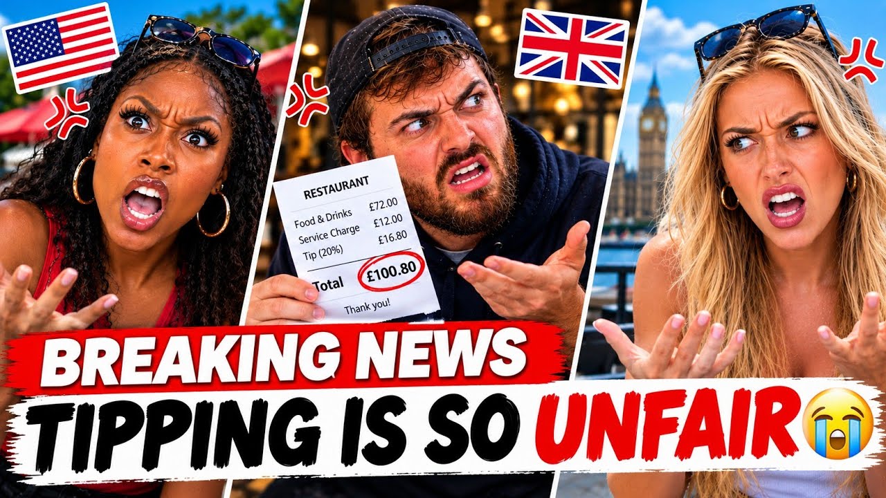 Americans Reacts to the Tipping Culture in The UK... Tipping Is So Unfair 😱Watch Out?