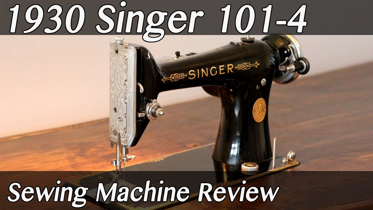 Демонстрация швейной машины Singer 101-4 1930 года