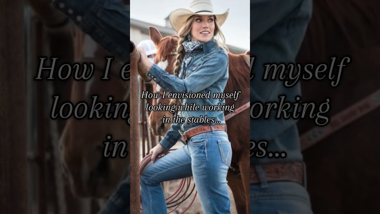 Vision vs reality: barn edition!  #horse #equestrian #fashion #funny #sarcasm