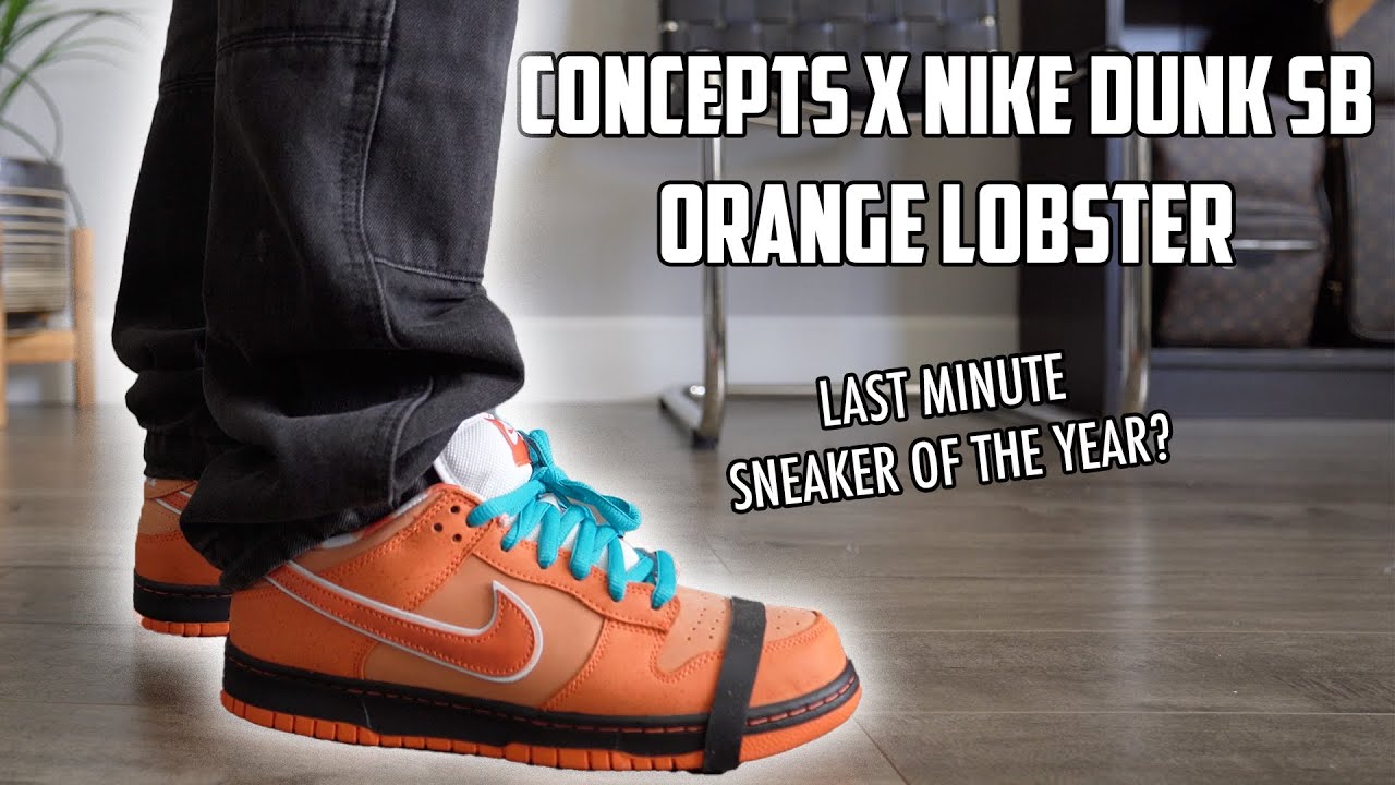 Обзор и описание кроссовок Nike Dunk SB x Concepts Orange Lobster