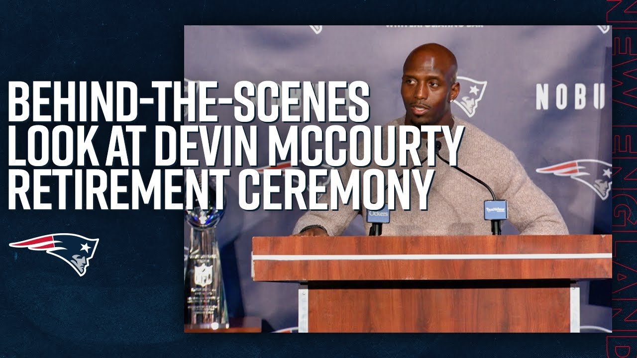 Behind-The-Scenes Look at Former Patriots Safety Devin McCourty's Retirement Ceremony