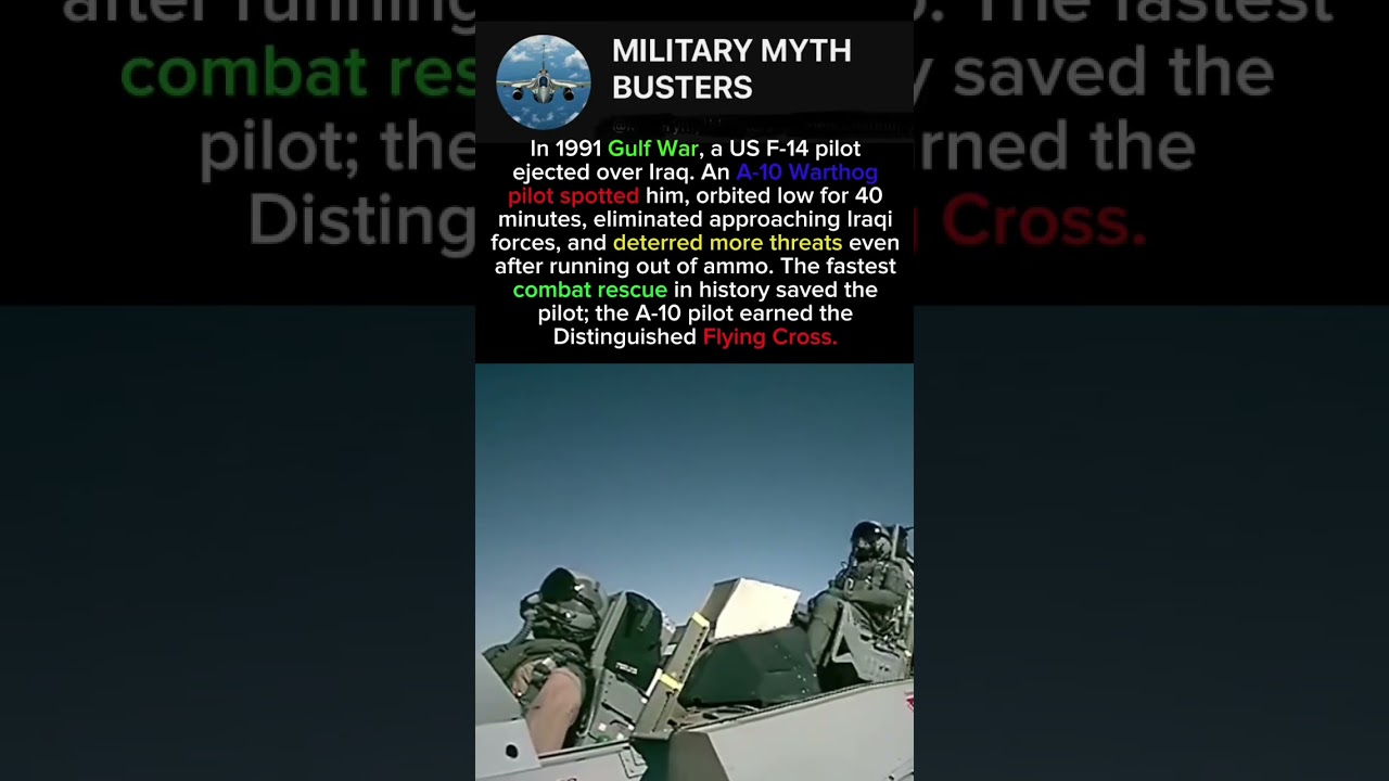 Gulf War 1991: A-10 Warthog Held Off Iraqis for 40-Min Rescue