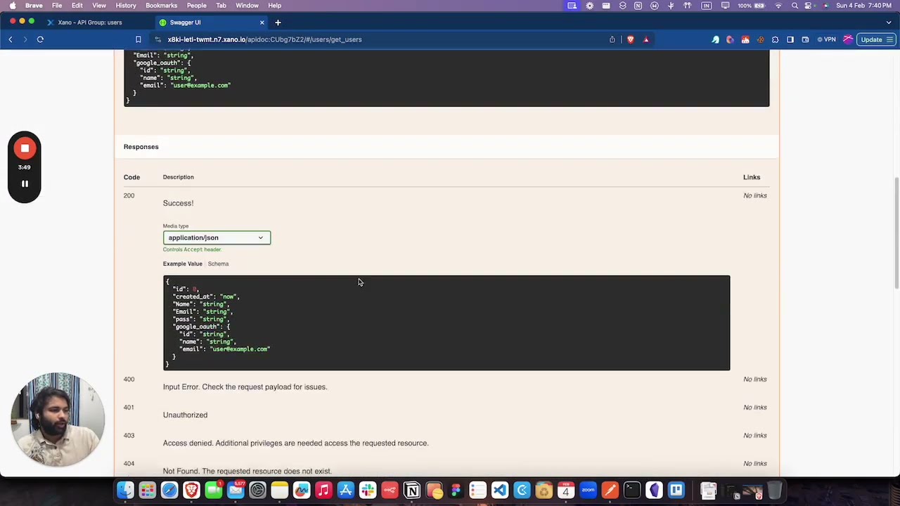 Importing Xano Swagger Documentation onto Postman