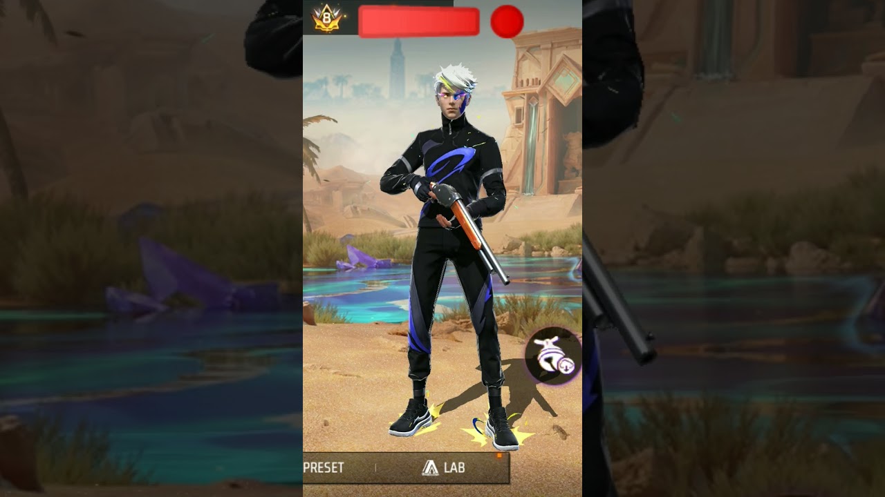 shotgun kayu bisa di bawa dilobby #freefire
