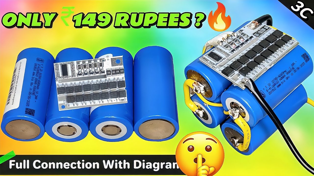 Making a Compact 12V LiFePO4 Battery Using 32700 Cells 🔥
