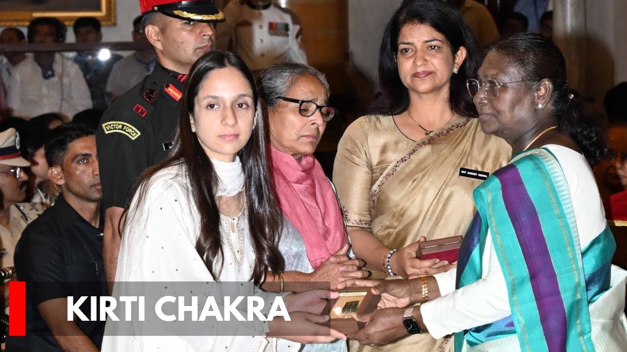 President Confers Kirti Chakra on DySP Humayun Bhat Posthumously