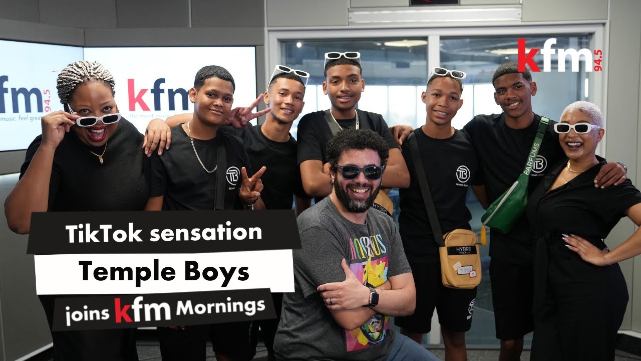 Temple Boys get a very special message live on Kfm Mornings