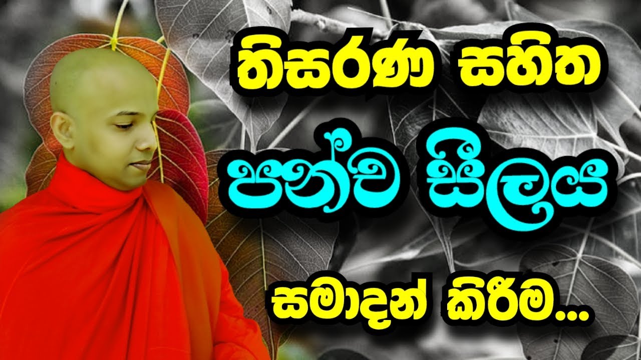 තෙරුවන් සහිත පංච සීලය සමාදන් වීම ....සමාදන් කිරීම...| polgahawela Amarawansha Thero | dharma deshana