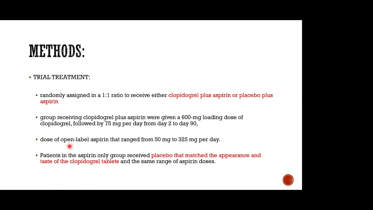 Clopidogrel and Aspirin in Acute Ischemic Stroke and High-Risk TIA Lessons from the POINT trial