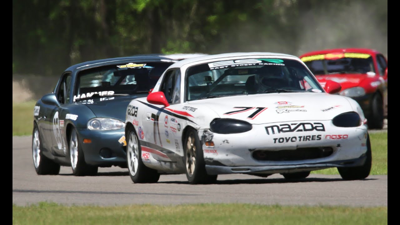 NASA Southeast Road Atlanta Spec Miata Race 1, 6/8/2024.