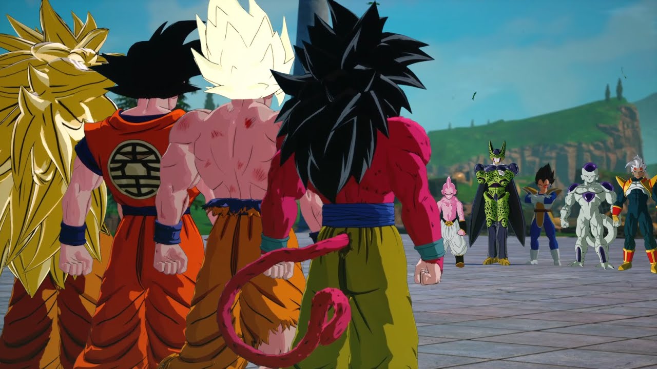 Goku Super Saiyan Forms Vs Villains Team - Dragon Ball Sparking! Zero
