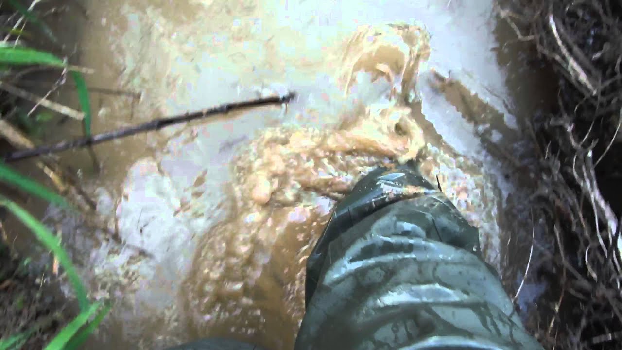 Exploring a torrent in chest waders 2