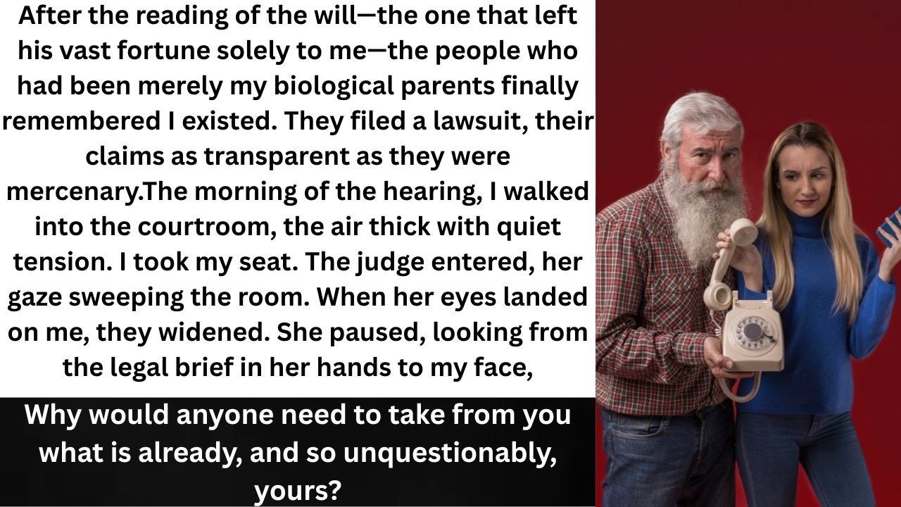 My parents sued me for Grandpa's money. Then the judge looked at me and froze.