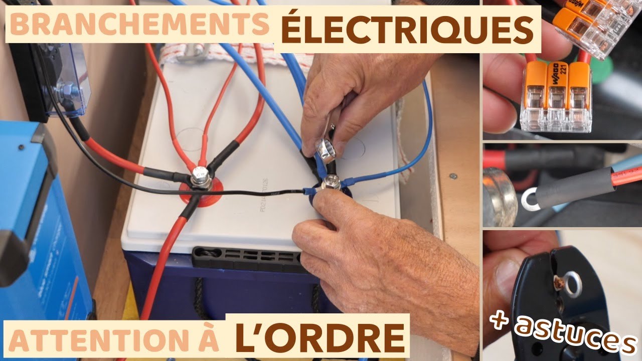 #16 R&eacute;aliser le C&Acirc;BLAGE &Eacute;LECTRIQUE d'un fourgon am&eacute;nag&eacute; : Wago, choc box, d&eacute;nuder, sertir des cosses