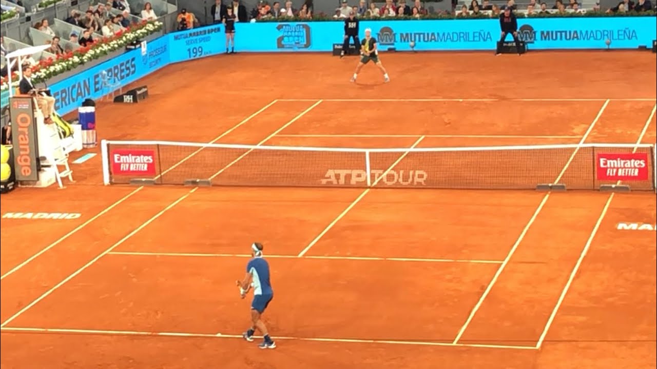 Rafael Nadal vs Miomir Kecmanovic | Mutua Madrid Open 2022 | Court Level View