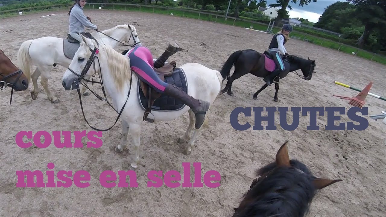 [cours GoPro] mise en selle CHUTES♥ les galériennes montent à cru!