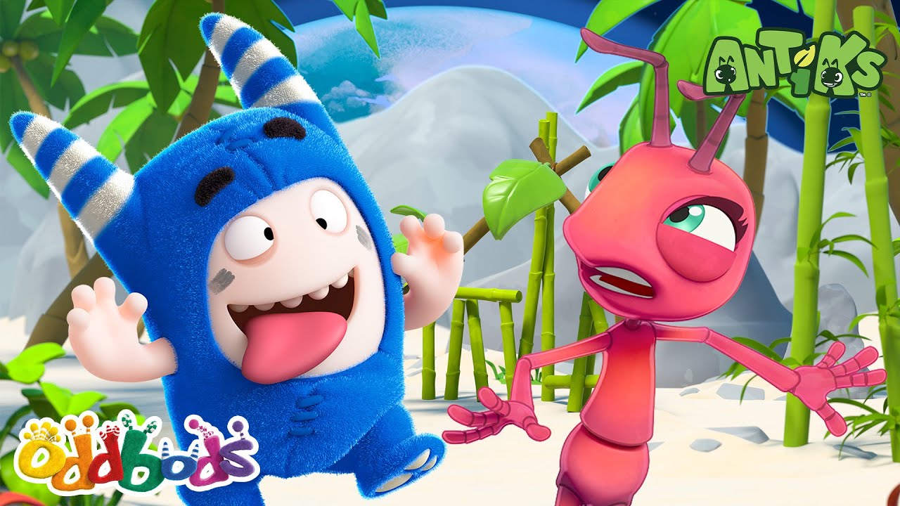 🤪All For One Animation: Oddbods & Antiks Cartoon Crossover🐜 | Oddbods - Comedy Chaos