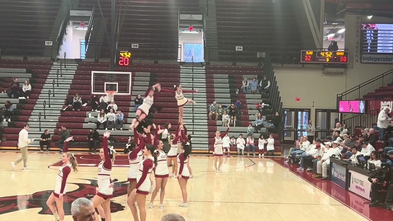 Saint Joseph’s University Cheerleaders and Saint Joseph’s University Pep Band