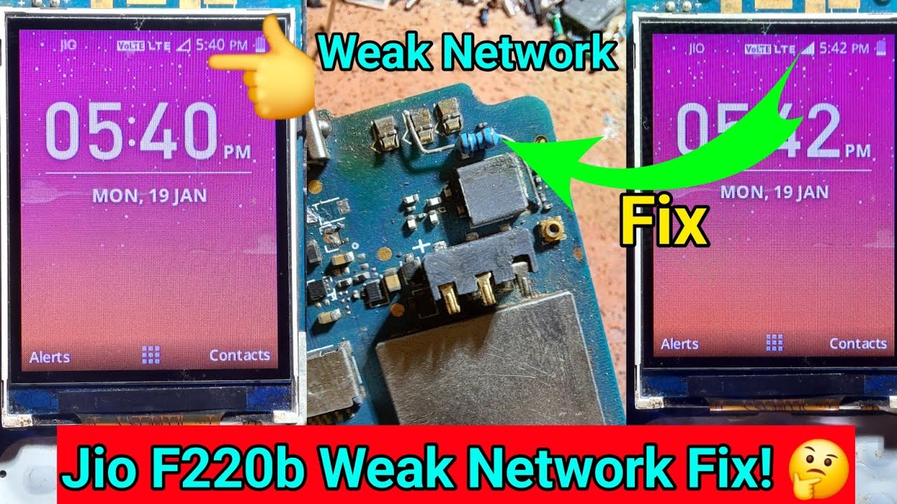 Jio F220B Low Network Problem Fix 📶 Jio Phone Weak Signal Fix Only 1 Register 
