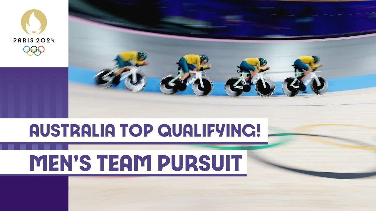 🇦🇺 Australia Top Qualifying | Men's Team Pursuit | #Paris 2024 Highlights