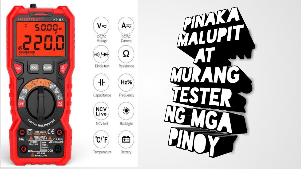 HABOTEST HT118A MULTIMETER REVIEW(TAGALOG)
