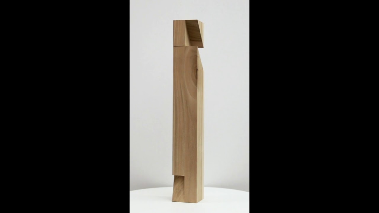 Roland Gebhardt Untitled (LV0081.026), 2019, Carved poplar,  26 x 3.75 x 3.75