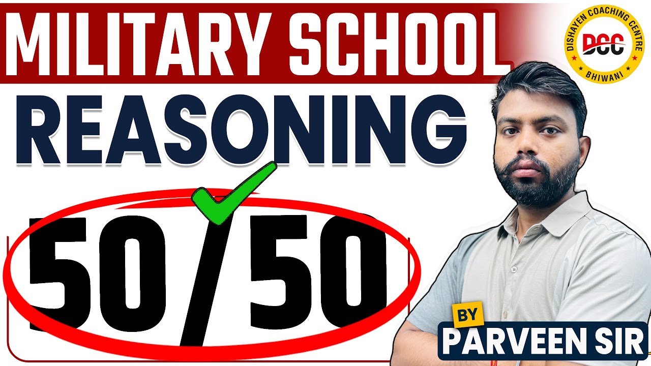 🔥Military School | RMS Class 6 Reasoning | RMS Class 6 Exam Special | तैयारी Selection की | RMS 2026