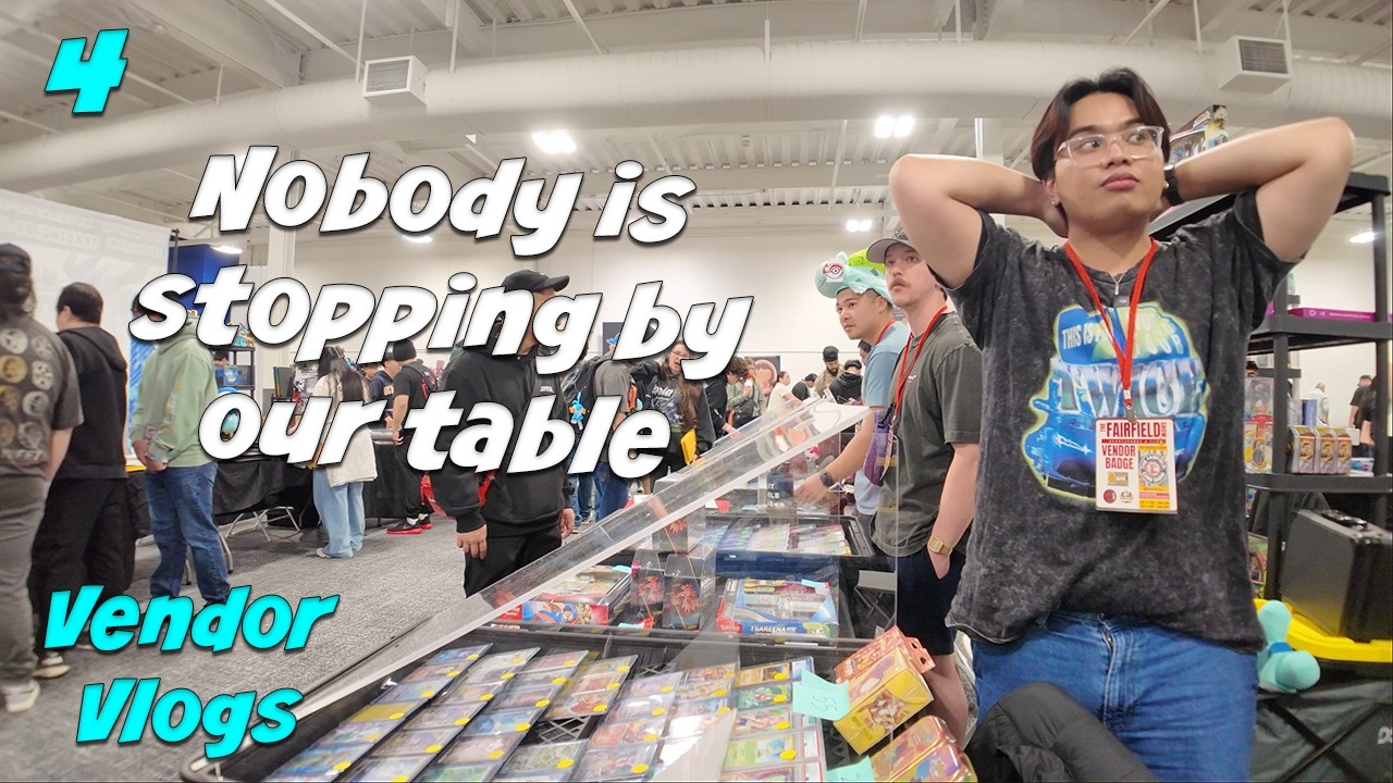 Vending our SLOWEST show ever | Fairfield Card Show Day 1 | Vendor Vlogs EP 4