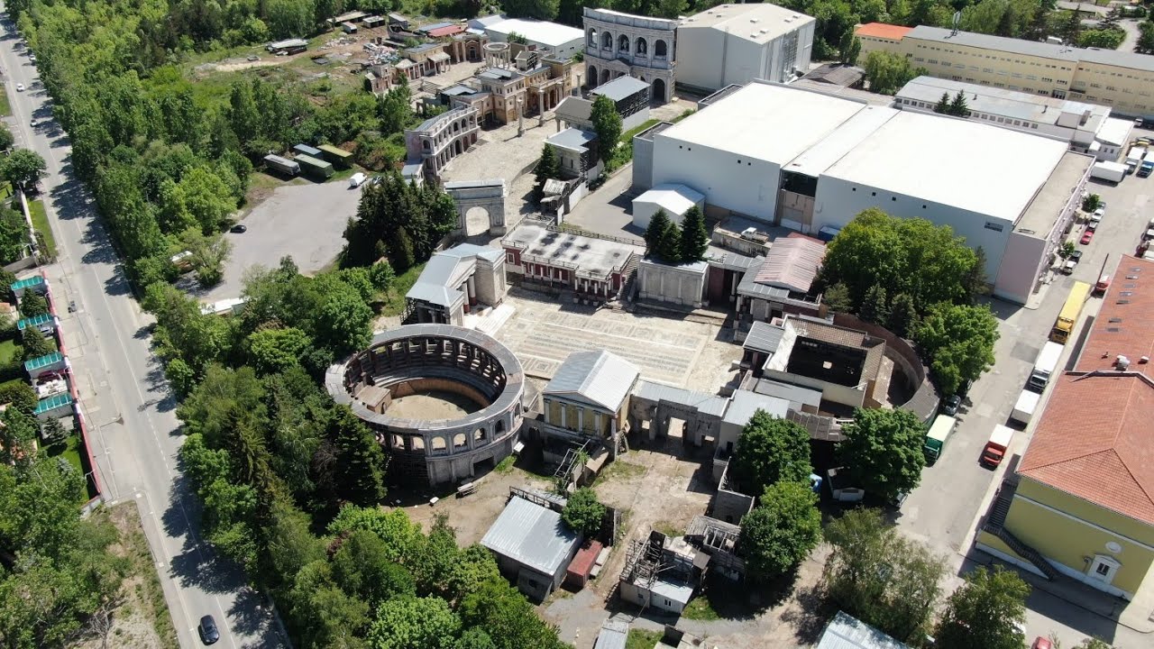 The Film Studio in Boyana - movie sets from around the world filmed with a drone