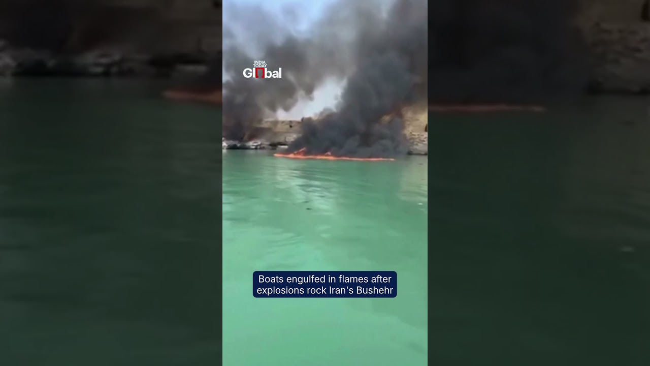 Explosions Rock Iran's Bushehr Province as Boats Burn Near Nuclear Power Plant | US-Iran Conflict