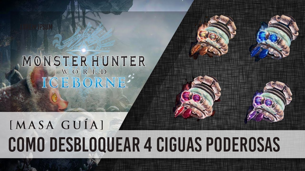 [Masa Guía] Monster Hunter World Iceborne - Desbloquea la Cigua Adamantina y Afilada