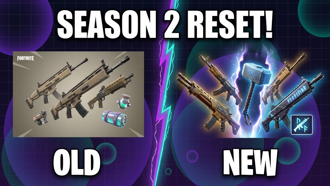 HUGE Fortnite Season 2 LEAKS — Full Weapon Reset Confirmed
