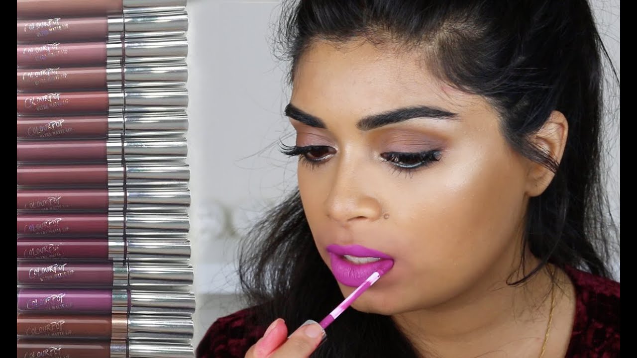 COLOURPOP ULTRA MATTE LIP SWATCHES | BROWN SKIN ♡