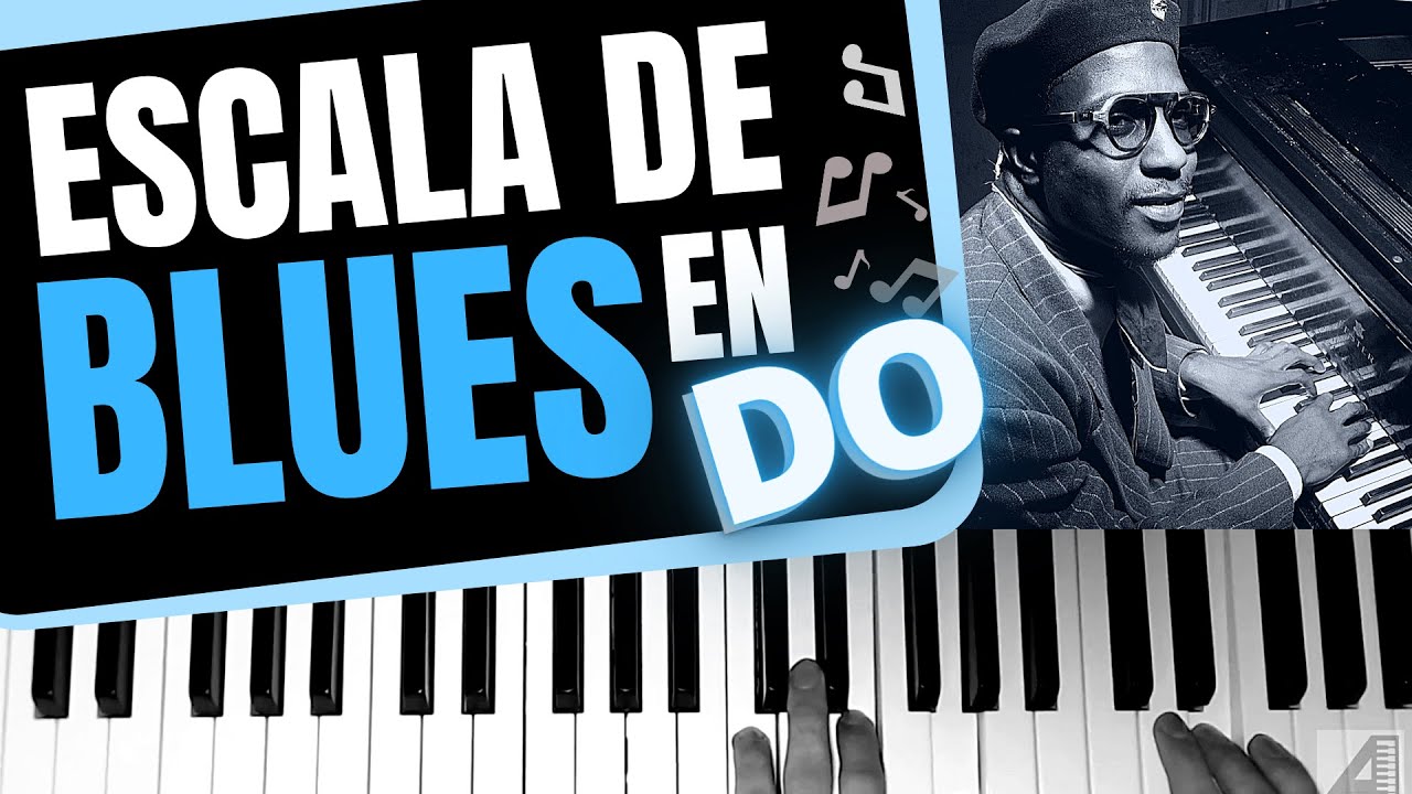 Cómo tocar escalas de blues en piano (en Do)