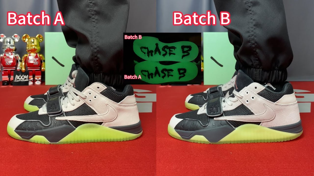 REAL VS REPS:Jumpman Jack TR Travis Scott x Chase B Black Night Silver comparison & on feet
