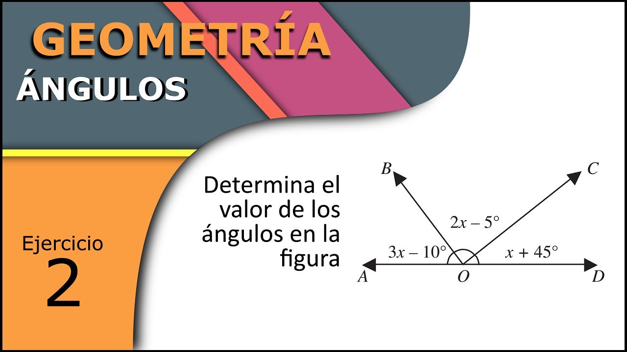 Geometría - Determinar el valor de los ángulos - Ej 02 - SimpleAlgebra1