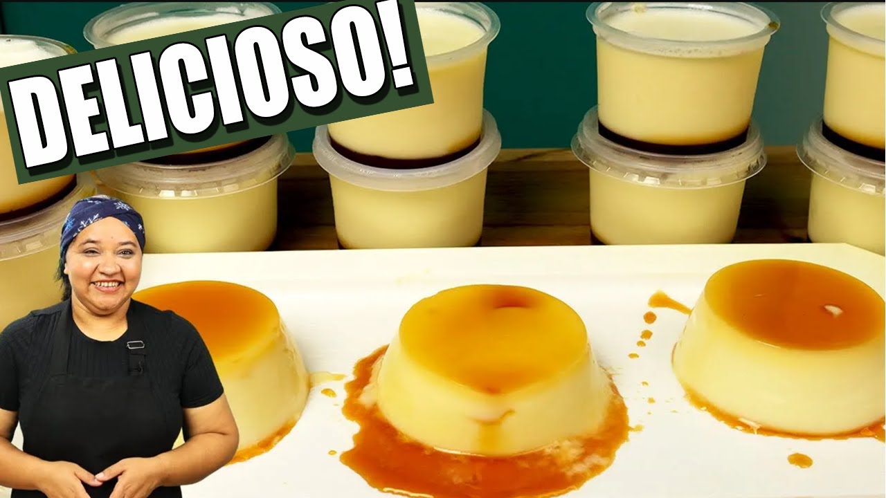 Sem Forno e Sem Ovos !!🤑Pudim no pote DELICIOS E F&Aacute;CIL DE FAZER cozinha sem mist&eacute;rio!