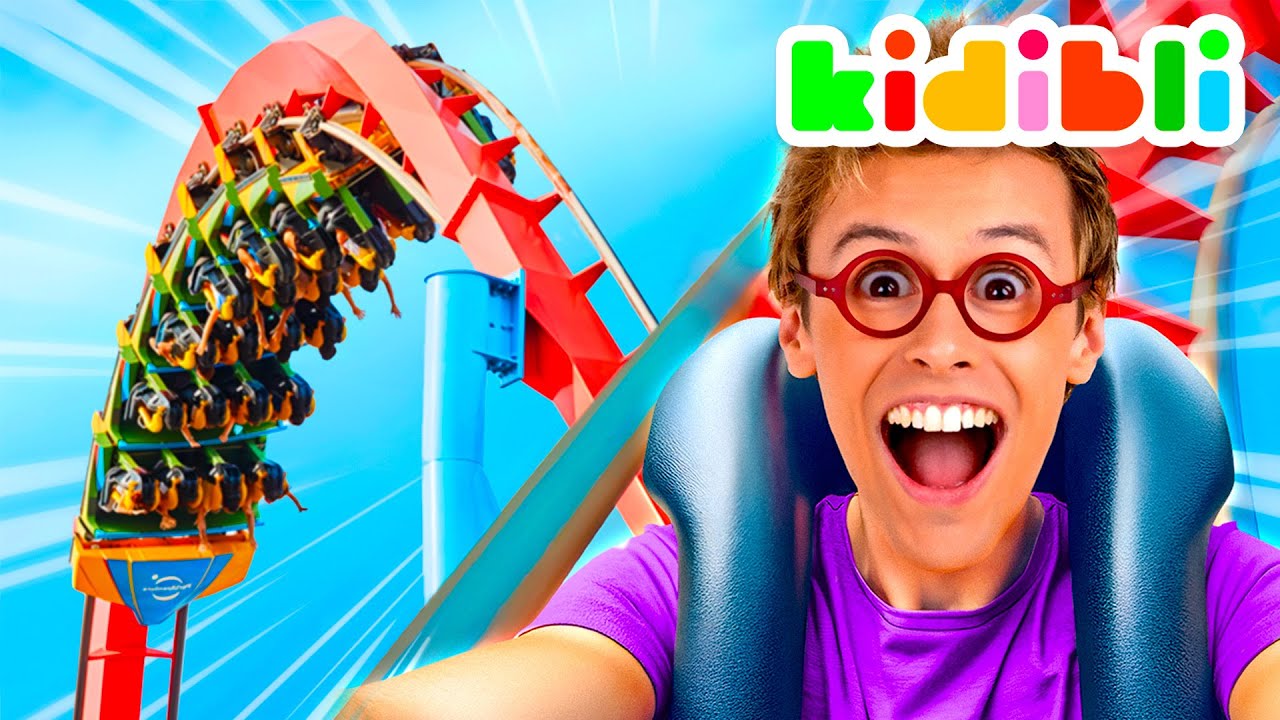 Ride Crazy Roller Coasters at PortAventura World! | Fun Videos for Kids | Kidibli | Animaj Kids