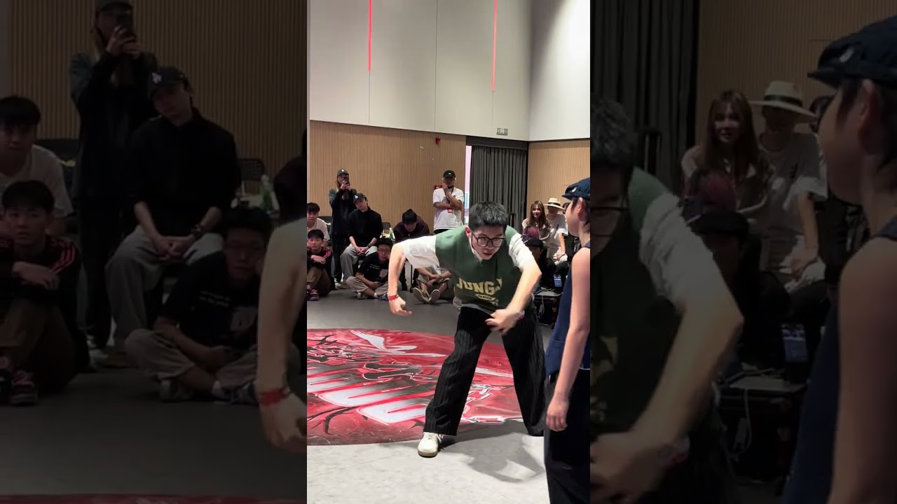 小石头part小石头 vs 广仔 popping 1vs1 / 2025年 广州 少震 街舞比赛 / 舞龄100岁都可以参加的比赛