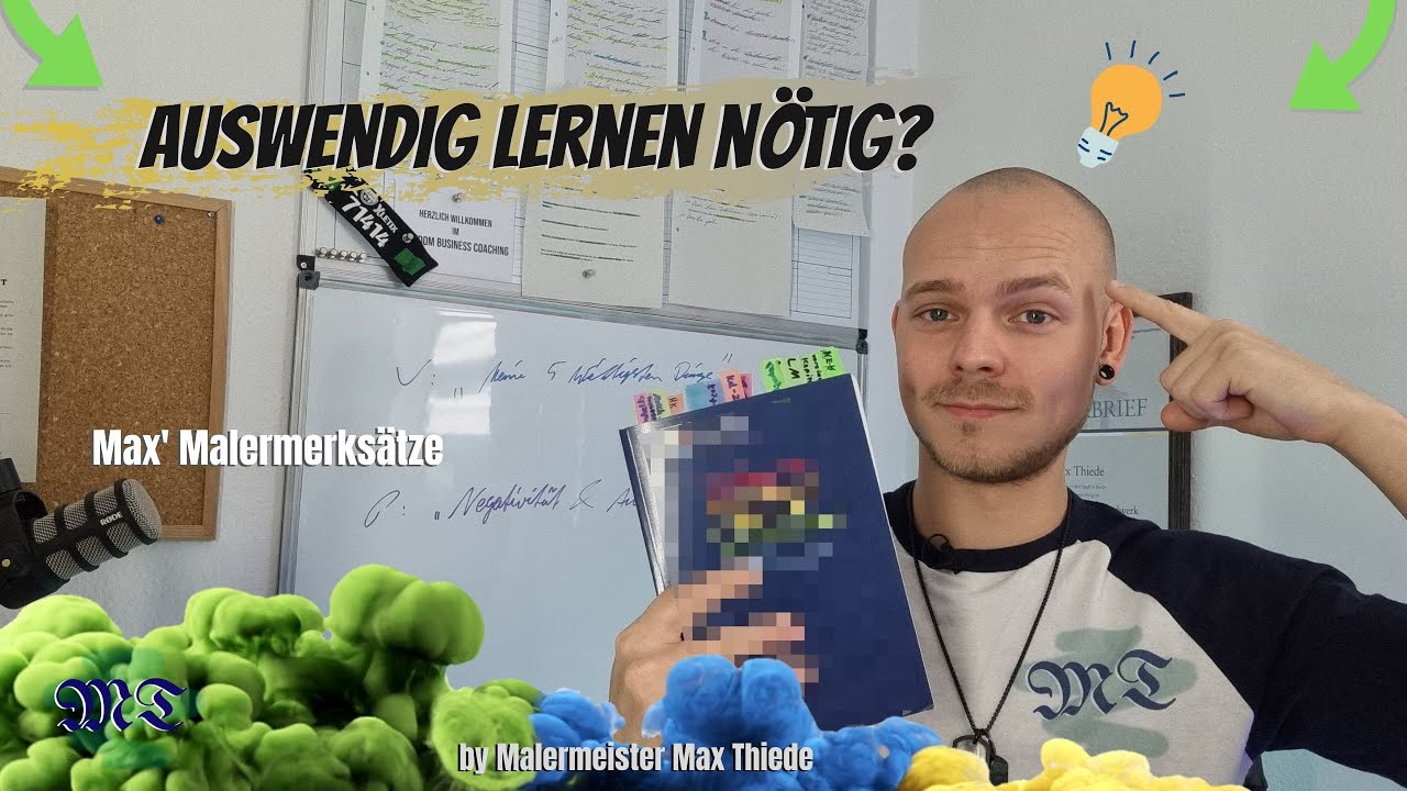 DAS musst du WISSEN! 🧠 | Max' Malermerks&auml;tze | by Malermeister Max Thiede