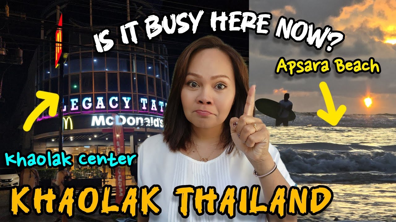 Busy ? !! Khaolak today !! How is Sunset at Apsara Beach resort | KhaoLak Center , Thailand 🇹🇭