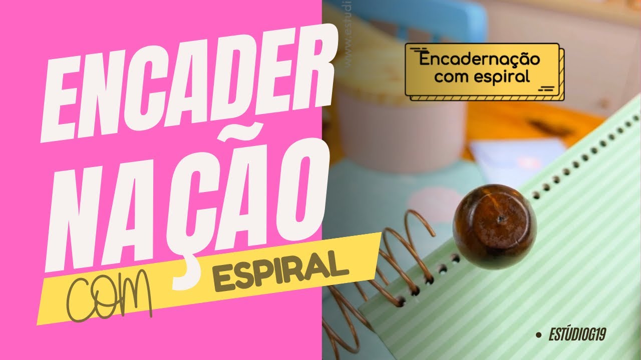 Encadernação com espiral - olha que dica legal!