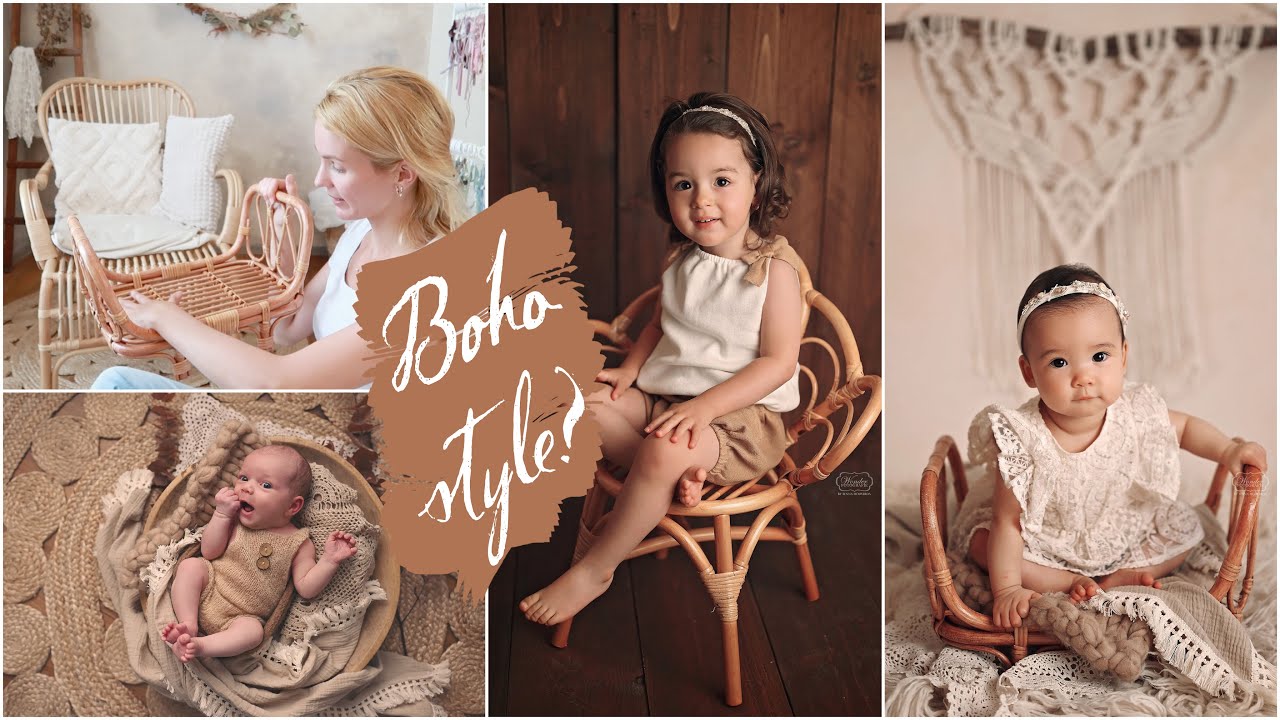 HOW to STYLE your PHOTOSHOOT with BOHO props and details - BOHEMIAN newborn & BABY photography