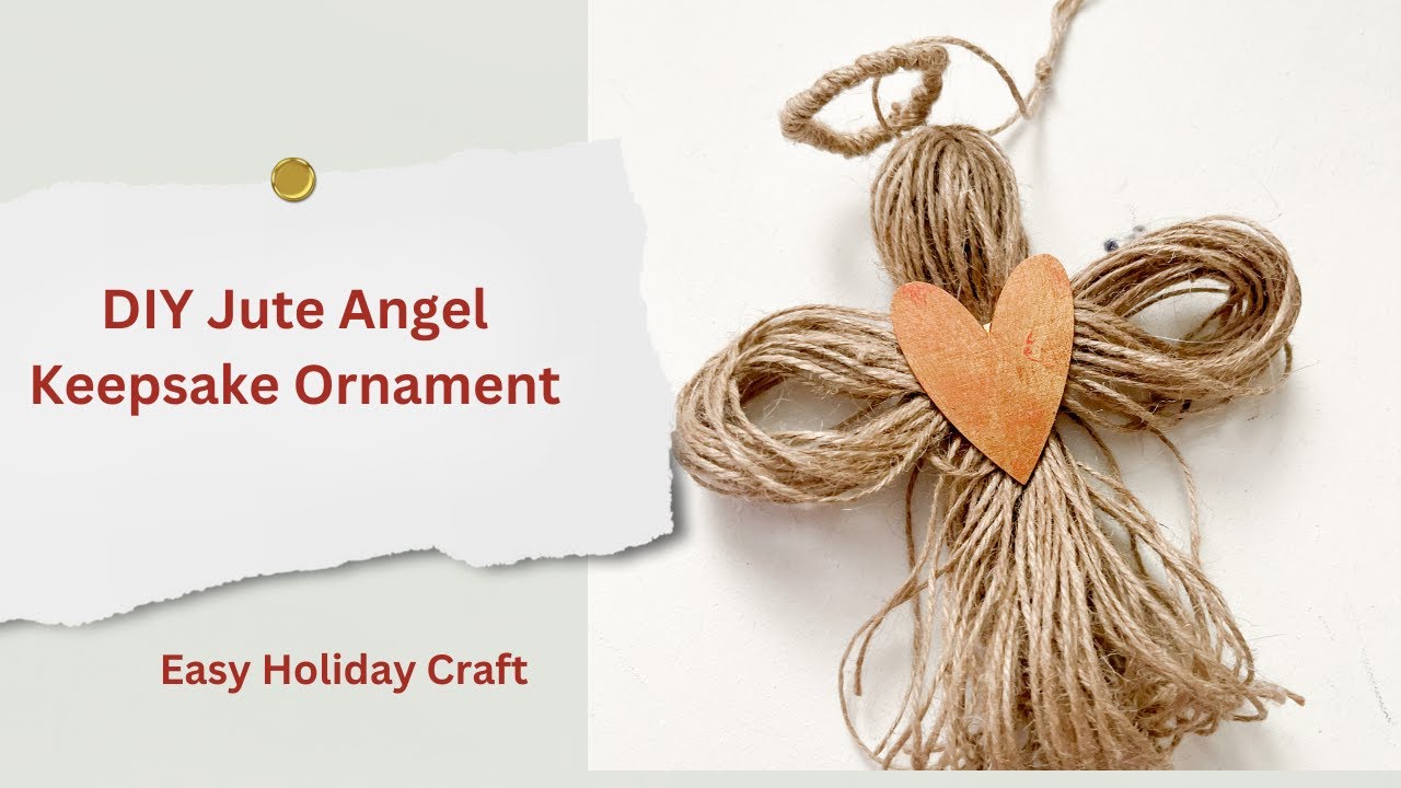 Make These Beautiful Jute Angel Ornaments!