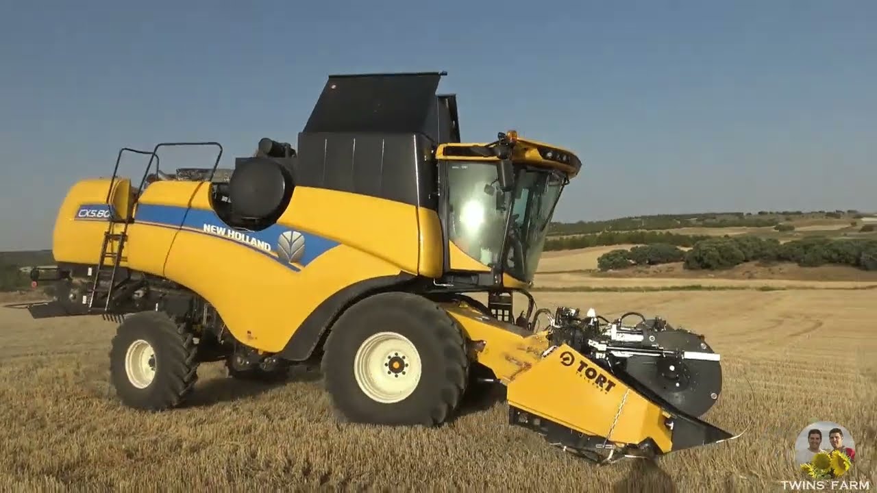 ☀️ New Holland CX5.80 & Corte plegable Tort ☀️
